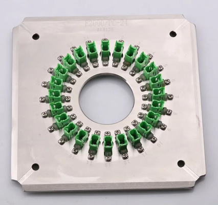 Maschera di lucidatura della fibra ottica del puntale del porto E2000PC24 che indurisce acciaio inossidabile S136