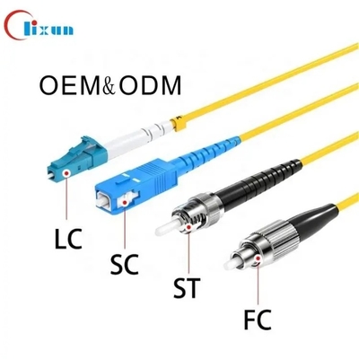 Sc semplice APC del cavo di toppa di 3.0mm LC LC al rivestimento del PVC LZSH dello Sc UPC