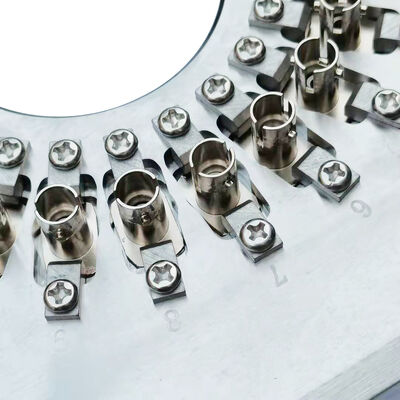 ST Fibra ottica 24/32 Fixture di lucidatura dei connettori con acciaio inossidabile indurito S136 per alta efficienza e perdita di inserimento ≤0,20dB