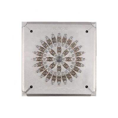 32 porte FC PC Fibra ottica di collegamento di lucidatura con acciaio inossidabile indurito S136 e struttura IPC