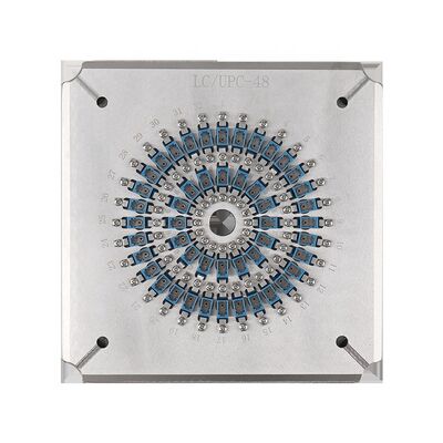 48 porte LC PC Fibra ottica di lucidatura con acciaio inossidabile ad alta resistenza S136 e perdita di inserimento ≤0,20dB