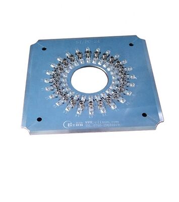 ST Fibra ottica 24/32 Fixture di lucidatura dei connettori con acciaio inossidabile indurito S136 per alta efficienza e perdita di inserimento ≤0,20dB