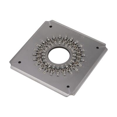 24 Port FC UPC Jig di lucidatura in fibra ottica con acciaio inossidabile indurito S136 per la lucidatura dei connettori ad alta efficienza