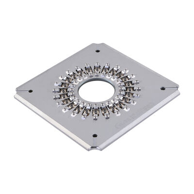 24 Port FC UPC Jig di lucidatura in fibra ottica con acciaio inossidabile indurito S136 per la lucidatura dei connettori ad alta efficienza