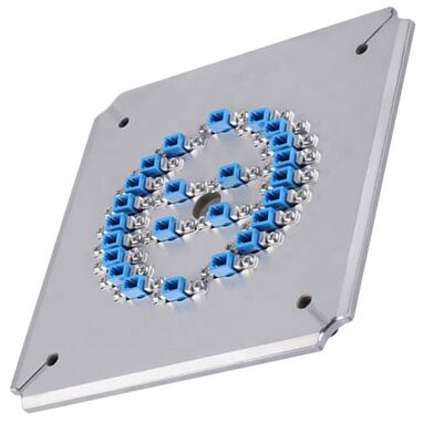 24 Core LC-APC Polishing Fixture with Stainless Steel S2316 for High Efficiency Fiber Optic Polishing