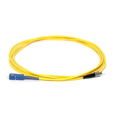 Sc a fibra ottica all'aperto di goccia del cavo di toppa di ROHS al cavo di toppa di Fc 3.0mm 2m
