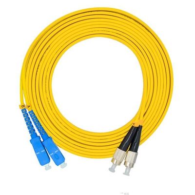 Sc a fibra ottica all'aperto di goccia del cavo di toppa di ROHS al cavo di toppa di Fc 3.0mm 2m