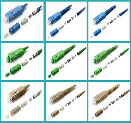 tipo dello Sc APC dei connettori del cavo di toppa della fibra di 0.9mm 2.0mm 3.0mm per FTTX