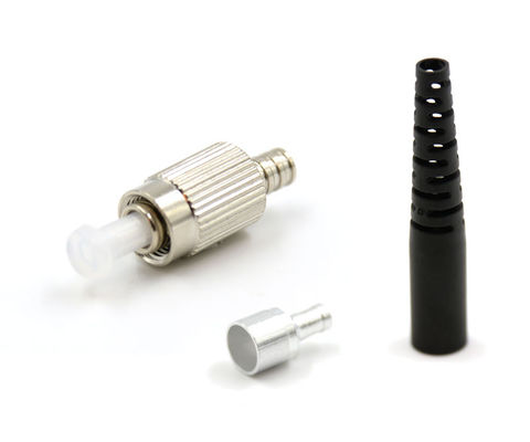 Connettore semplice della fibra del pc di UPC Fc di singolo modo del corpo del metallo con lo stivale di 2.0mm