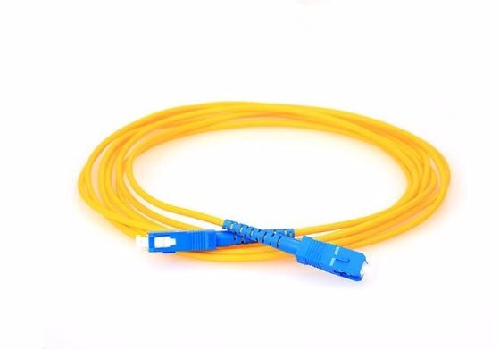 Cavo a fibra ottica dell'interno militare del cavo di toppa di FTTH con il connettore maschio dello Sc UPC