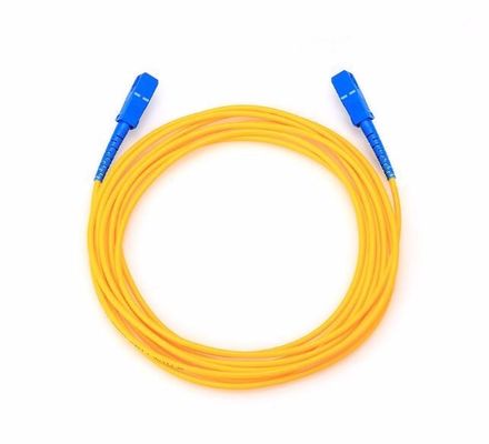 Cavo a fibra ottica dell'interno militare del cavo di toppa di FTTH con il connettore maschio dello Sc UPC