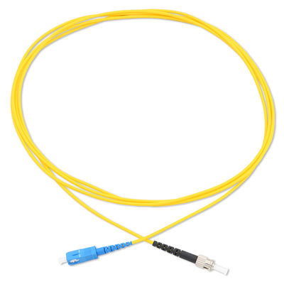 G657A2 Sc a fibra ottica giallo Upc al cavo semplice di singolo modo del cavo di toppa dello Sc APC