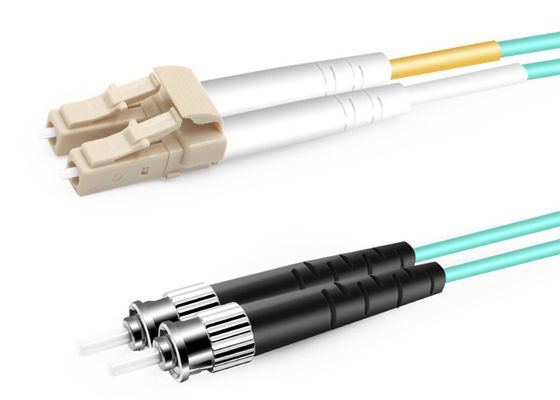 st a fibra ottica duplex mista 2m di 2.0mm a perdita di inserzione bassa del cavo di toppa di Lc OM3