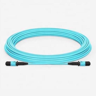 Cavo di toppa basso della fibra di PDL Om3, tipo femminile cavo a fibre ottiche misto di MPO di B LSZH