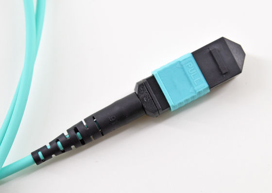 Cavo di toppa basso della fibra di PDL Om3, tipo femminile cavo a fibre ottiche misto di MPO di B LSZH