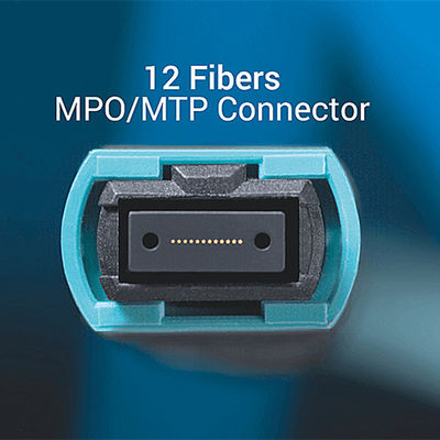 Cavo di toppa basso della fibra di PDL Om3, tipo femminile cavo a fibre ottiche misto di MPO di B LSZH