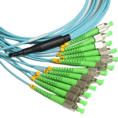 Cavo di toppa a fibra ottica del centro duplex di simplex 12 Jumper With Custom Color Jacket