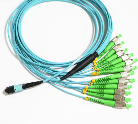 Cavo di toppa a fibra ottica del centro duplex di simplex 12 Jumper With Custom Color Jacket