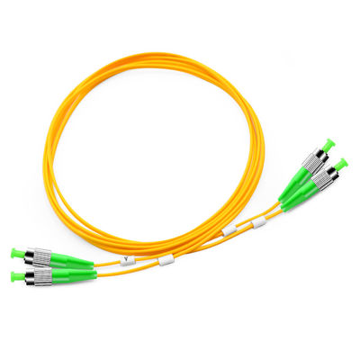 Cavo di toppa a fibra ottica semplice di MP 9/125 Zipcord FC APC per la rete di FTTH FTTB FTTX