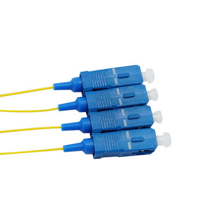 cavo a fibra ottica duplex della treccia dello Sc Upc del cavo di toppa del PVC G652d di 1m 0.9mm