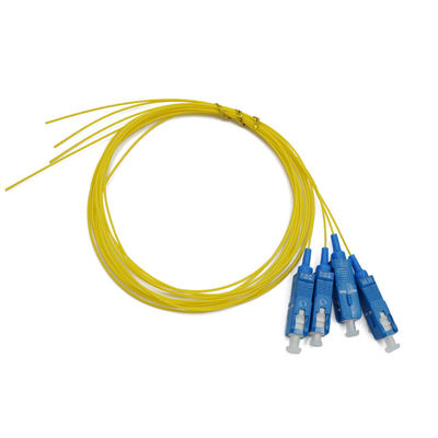 cavo a fibra ottica duplex della treccia dello Sc Upc del cavo di toppa del PVC G652d di 1m 0.9mm