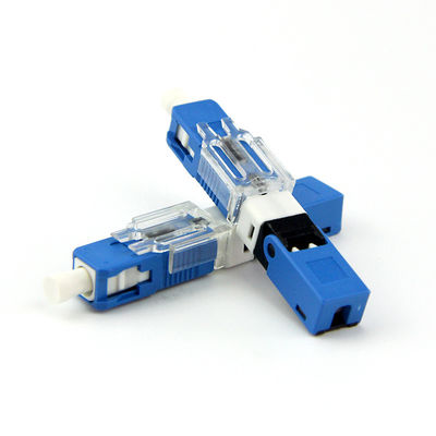 0.3dB Max Loss Optical Fiber Connector, le Telecomunicazioni cablano il connettore di cavo veloce di Ftth
